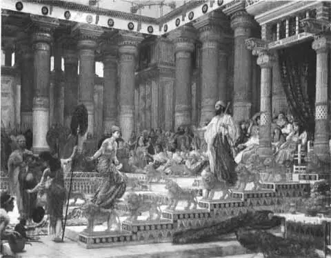Прибытие царицы Савской ко двору Соломона Картина Э Пойнтера 1890 г Царь - фото 44
