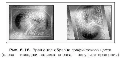 Вчетвертых образец графического цвета можно сдвигать относительно заполняемой - фото 183