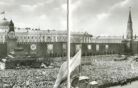 Триумф Красной империи Встреча Юрия Гагарина в Москве 14 апреля 1961 г - фото 40