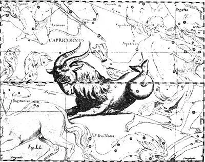 Рис 55 Созвездие Козерога атлас ГевелияСтеха Существует и другая легенда - фото 66