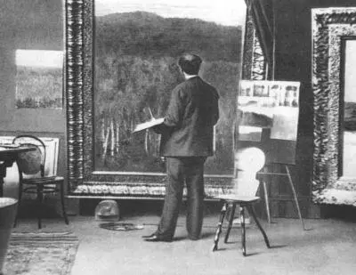 И И Левитан в своей мастерской в Большом Трехсвятительском переулке Фото - фото 83