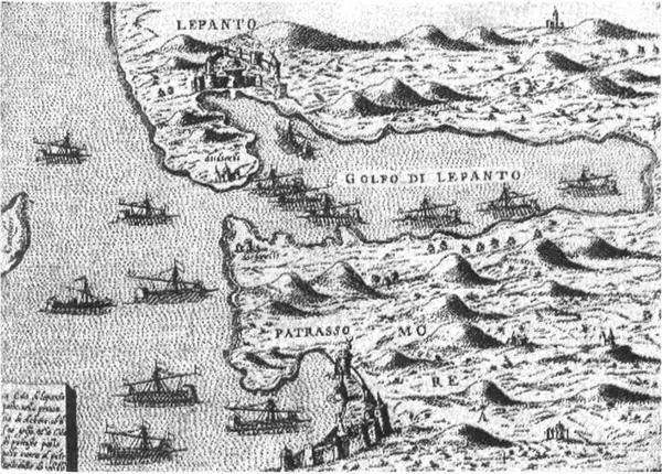 План битвы при Лепанто Итальянская гравюра 1572 Ислам не воинствующий - фото 34