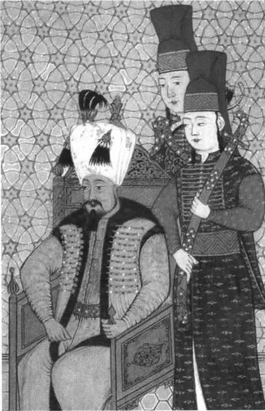 Султан Мехмед IV на троне Турецкая рукопись XVI в Турецкие чиновники за - фото 39