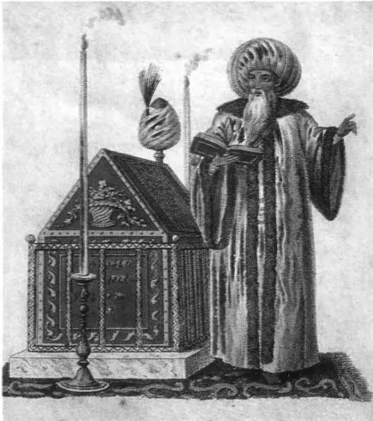 Мулла читает Коран Турецкий рисунок XVI в Мусульманские духовные - фото 42