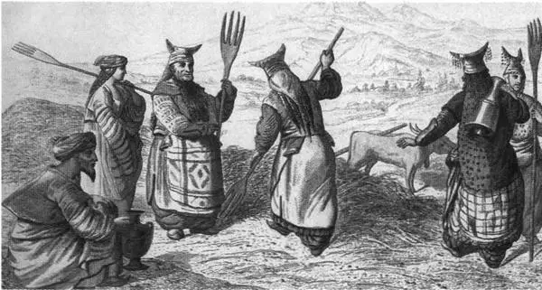 Переворачивание сена Европейская гравюра XVIII в Имя султана на турецкой - фото 46