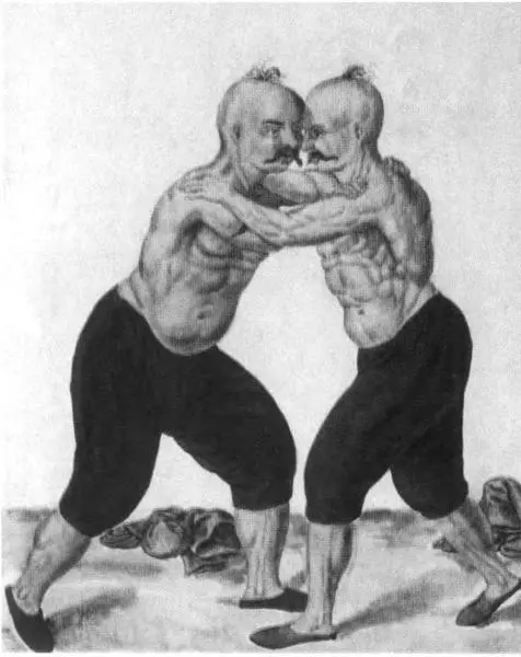 Борцы Турецкий рисунок XVI в Музыканты Турецкий рисунок XVI в Площадь с - фото 60