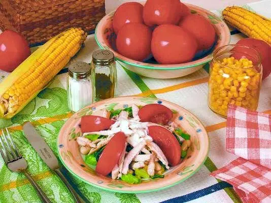 Продукты 100 г куриного белого мяса 50 г консервированной белой фасоли 50 - фото 3