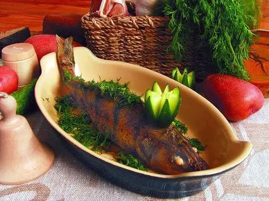 Продукты 1 судак среднего размера 2 клубня картофеля 1 пучок зелени - фото 164