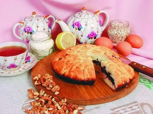 Продукты 35 стакана муки 05 стакана овсяных хлопьев 150 г маргарина 1 - фото 365