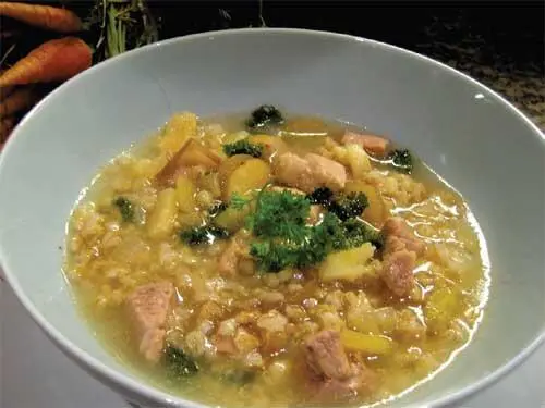 Рассольник со свининой Мясной суп с фасолью Тыквенный суп с фасолью и - фото 3