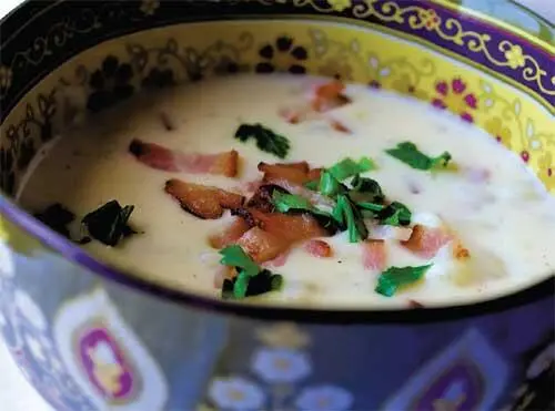 Сырный суп с картофелем и беконом Сырный суп с баклажанами и рисом Куриные - фото 6