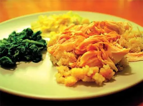 Куриное филе с рисом и шпинатом Фасоль со шпинатом и рисом Овощная смесь с - фото 12