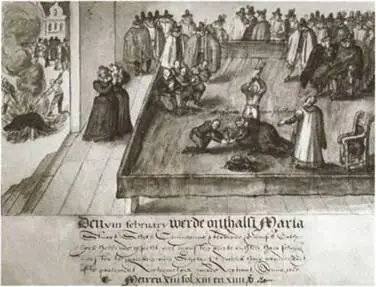 Казнь Марии Стюарт Художник Голл 1613 г Надгробие на могиле Марии - фото 47