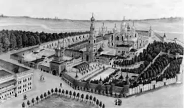 НиколоУгрешский монастырь Литография XIX в Лжедмитрий II Тушинский - фото 47