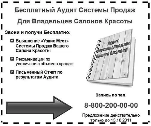 Рис 29 Готовое маркетинговое сообщение Бесплатный аудит для продаж в салонах - фото 53