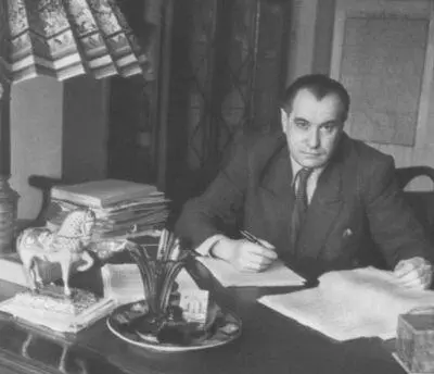 В Катаев в рабочем кабинете Москва 1952 Дом Союза советских писателей - фото 44