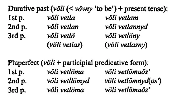 In the above paradigm the tenses are labeled by terms that give an approximate - фото 33
