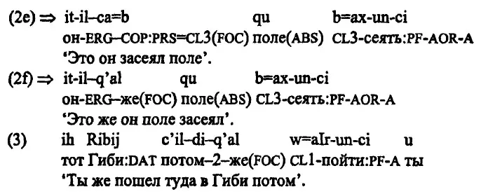 Фокусное выделение в предложениях с синтетическими личными формами без замены - фото 105