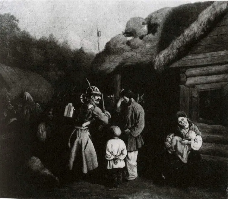 8 Постой войск 1860 Кат 1 9 Н Г Шилъдер Прощание ополченцев 1855 - фото 8