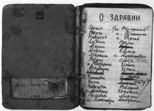 Помянник протоиерея Иосифа Фуделя позднее перешедший к сыну Собрание А М - фото 79