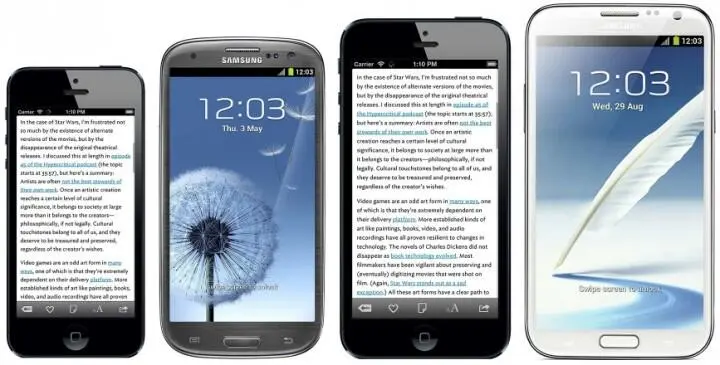 Так воображаемый новый iPhone будет выглядеть между Galaxy SIII и Galaxy Note - фото 41