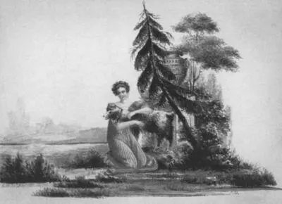 Акварель из альбома 1810х годов Модные картинки 1820е гг Раскрашенные - фото 38