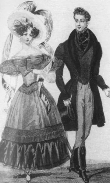 Модные картинки 1820е гг Раскрашенные гравюры Модные картинки 1820е гг - фото 39