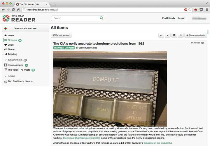Old Reader ЯндексЛента Skimr Что станет с Reeder Pre - фото 84
