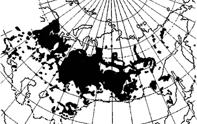 Рис 49 Распространение акклиматизированной в СССР ондатры Ondatra zibethica - фото 56