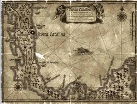 По таким картам плавали в XVII веке Губернатор Ямайки сэр Томас Модифорд - фото 71