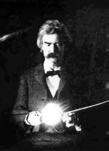 Марк Твен в лаборатории Никола Теслы 1894 г Марк Твен 1895 г На - фото 44