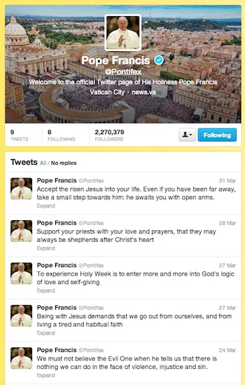 Для ведения микроблога Pontifex и работы в других социальных сетях был - фото 98