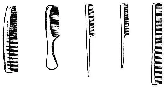Рис 4 Расчески для парикмахерских работ Комбинированные расчески - фото 5