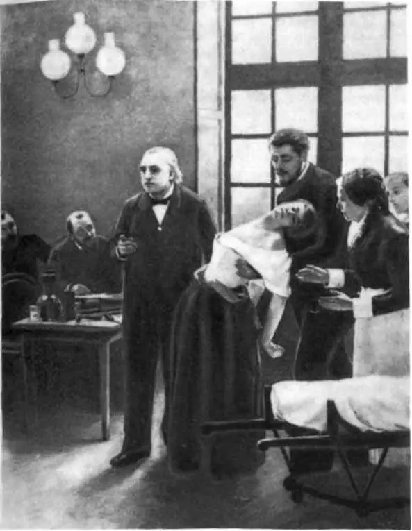 Жан Мартэн Шарко 18251893 во время лекции врачам и студентам демонстрирует - фото 29