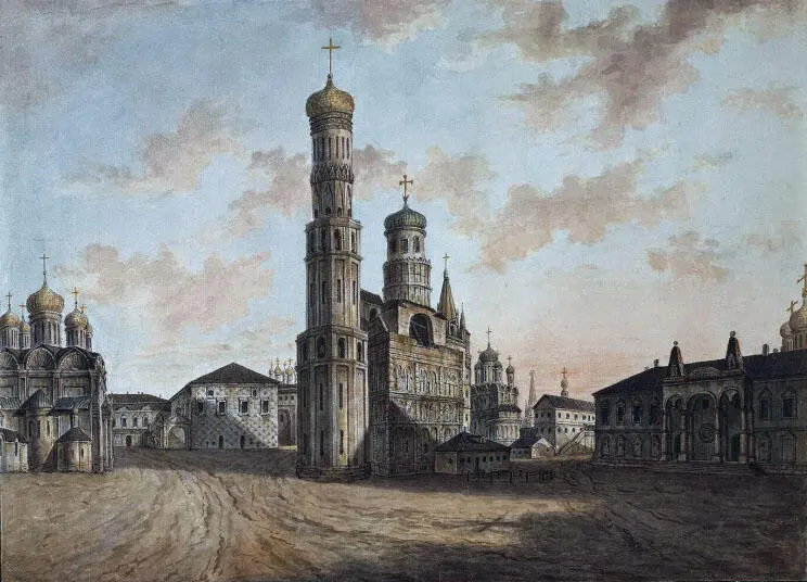 Ф Алексеев Колокольня Ивана Великого Начало XIX в Трудно проверить но - фото 27