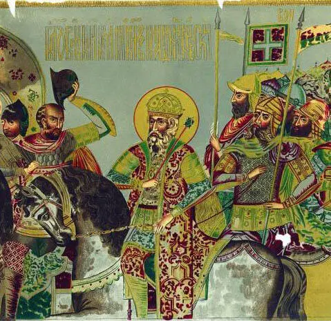 Знамя с изображением князя Владимира Один из двух русских князей Владимиров - фото 11