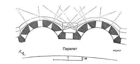 Рис 29 Замок ШатоГайар план сегментов стены Благодаря полукруглой форме - фото 29