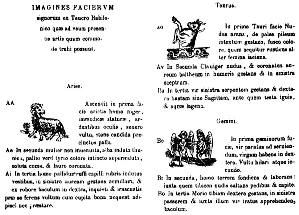 Образы деканов Овна Тельца и Близнецов Из книги Джордано Бруно De umbris - фото 34