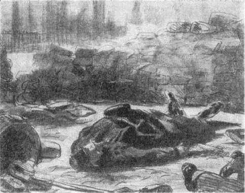 Мане Гражданская война 1871 г Литография сделанная под впечатлением событий - фото 43