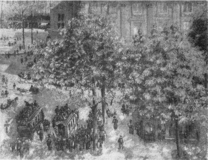Писсарро Площадь Французского театра в Париже 1898 г Эрмитаж Ленинград - фото 134