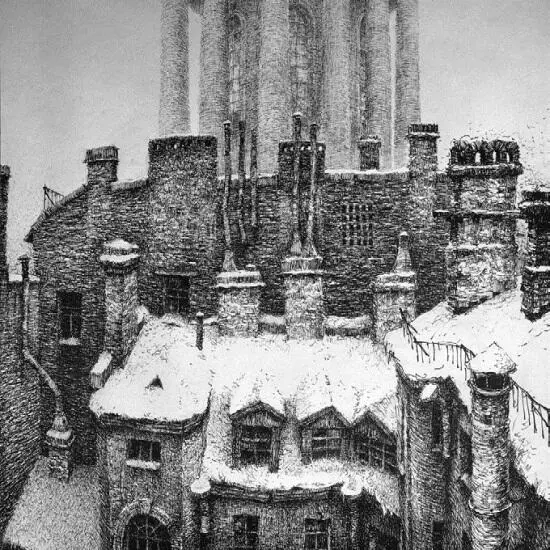 Серия из трех листов Трубы крыши 1995 год Из частной коллекции - фото 39