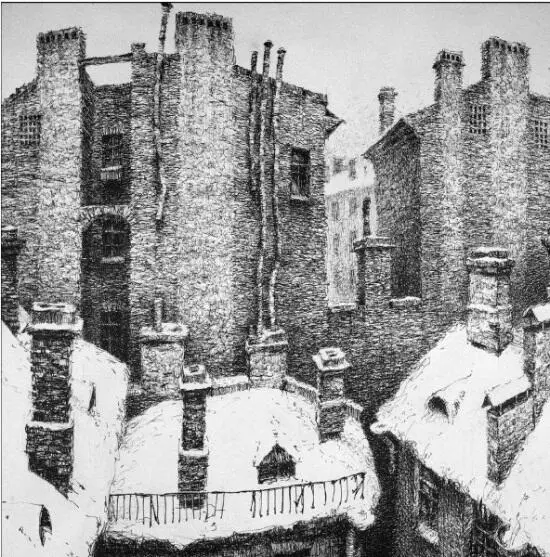 Серия из трех листов Трубы крыши 1995 год Из частной коллекции - фото 40