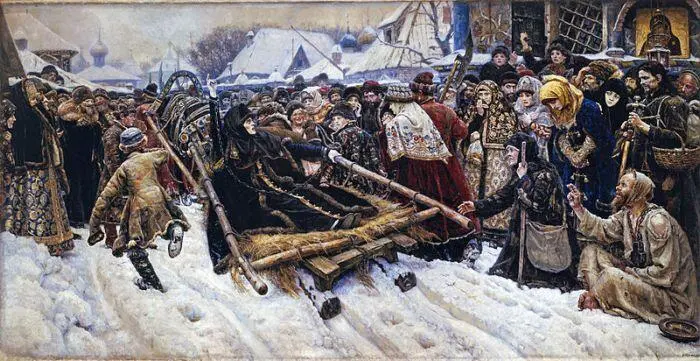 Боярыня Морозова Художник В И Суриков 1887 Царь Алексей Михайлович - фото 7