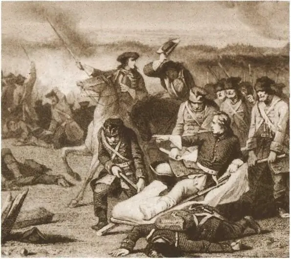 Победа русских над шведами под Полтавой Офорт Аутворта 1855 Фузея штуцер и - фото 65