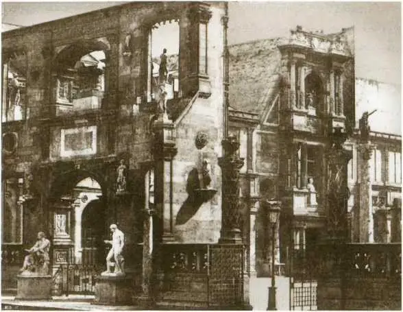 Дворик Школы изящных искусств Около 1860 г Фрагмент экспозиции Салона 1861 - фото 8