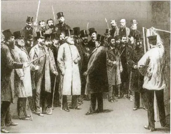 Жюри Салона 1885 года Поль ДюранРюэль 1910 г Парижское кафе Новые - фото 30