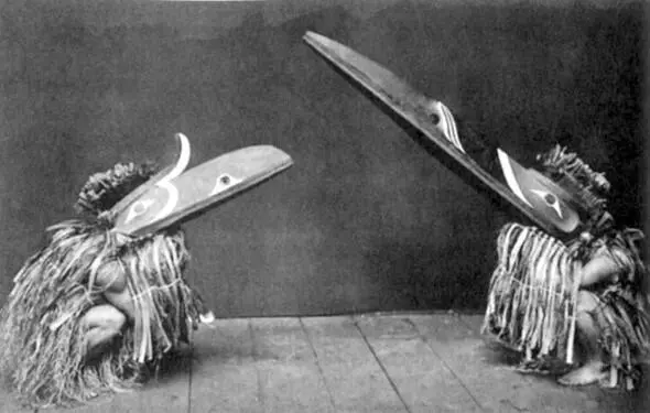 Индейцы СевероЗападного побережья церемония в ритуальных костюмах - фото 3
