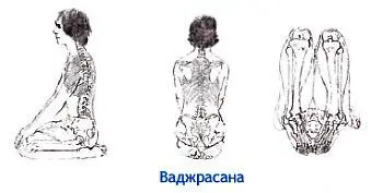 СуптаВирасана Поза героя лежа на спине supta лежать vira смел - фото 61