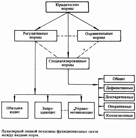 Схема 19 Общая классификация юридических норм в соответствии с функциями и - фото 3