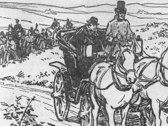 А в этот самый час Наполеон III сидел в убогом домике ткача на дороге в - фото 26